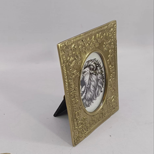 Antique Designing Handcrafted Customized Shape Brass <b>Photo</b> <b>Frame</b> - Product Image 2