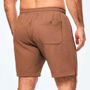 Pantalones Cortos Deportivos Cargo Negros para Hombre, Paneles Transpirables, Tela de Secado Rápido, Lona 100% Poliéster, Cintura Elástica Media - Product Image 2