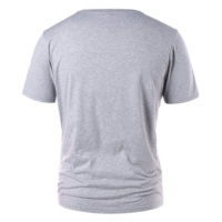 T-shirt manches courtes homme, à col ras du cou, personnalisé, avec logo imprimé sur la poitrine, haute qualité, fabrication du Bangladesh, 2019
