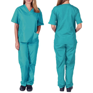 Comfortable Stylish New Design Unisex Nurse <b>Tops</b> Hospital Uniform Scrub Suits Woven Spandex/Polyester Medical Clothing Hospital - Product Image 3
