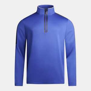 เสื้อผู้ชายสีดำ แขนยาว คอตั้ง ซิปด้านหน้า ผ้าโพลีเอสเตอร์ ระบายความชื้น ทรงปกติ ใส่ได้ทุกฤดู พิมพ์ชื่อผู้เล่น ลายดิจิตอล สปอร์ต - Product Image 3