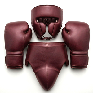 Nouvel arrivage : Ensembles d'équipements de boxe légers et de bonne qualité, couleur bordeaux, service OEM/ODM, marque privée, vente en gros usine - Product Image 1