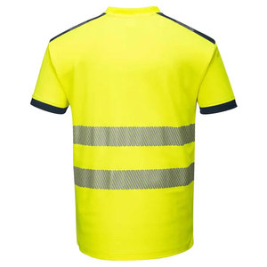 T-shirt de sécurité réfléchissant sur mesure OEM pour les travailleurs de la construction routière, manches courtes, vêtements de sécurité haute visibilité - Product Image 2