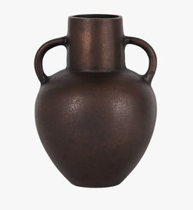 Antique Classic Metal Flower <b>Vase</b> Vintage Rustic Amphora Urn <b>Decorative</b> <b>Vase</b> with Handles for Home Hotel Wedding Table Deco - Product Image 2