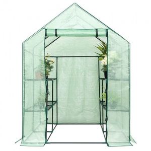 Mini Invernadero con 8 Estantes para Jardinería Invernal al Aire Libre, Estructura de Acero, Cubierta de PE - Product Image 2