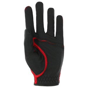 Guante de Golf para Hombre, Mano Izquierda, para Golfistas Diestros, Cuero Sintético con Fibra de Lycra, Cierre Ajustable, Negro y Rojo - Product Image 2