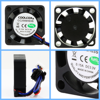 CoolCox 20mm DC Mini ventilateur de refroidissement axial haut régime 3.3V 5V 12V 20x20x6mm sans brosse pour purificateur d'air projecteur électrique ODM Support