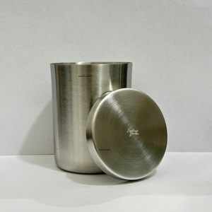 Stainless Steel Candle <b>Jars</b> Lid 16 oz Capacity Brushed Finish Handmade Durable Waterproof Christmas Home Decor Luxury <b>Empty</b> - Product Image 4