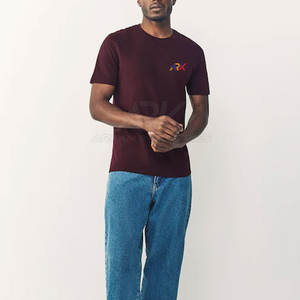 Camisetas Lisas Personalizadas para Hombre, Transpirables y Cómodas, Color Marrón, Moda para Exteriores, Servicios OEM y DEM - Product Image 2