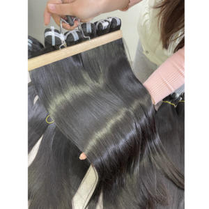 ขายส่งจากโรงงาน 100% ผมบราซิลแท้ เกรดเรมี่ แบบตรง 20 นิ้ว แบบลอนธรรมชาติ ทอแบบดับเบิ้ลเวฟท์ ทุกสี - Product Image 5