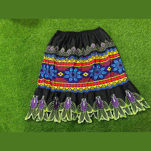 Faldas Cortas de Algodón Bordadas para Mujer con Diseños Florales y Decoraciones de Encaje, Estilo Casual Mini, Precios al por Mayor - Product Image 1