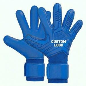 Football Goalkeeper Gloves PU <b>Full</b> Finger Non <b>Slip</b> Breathable Adjustable Wrist Strap Hook Loop Closure Unisex Silicone Printing - Product Image 5