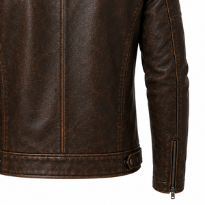 2026 Custom Leather <b>Jacket</b> Manufacturer Wholesale Fashion Apparel Supplier Premium Genuine Leather Outerwear OEM Private Label - Product Image 5