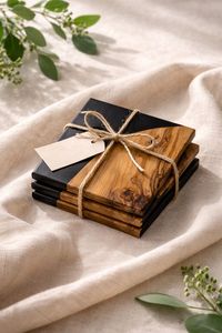 Wood resin <b>coaster</b> set epoxy <b>coaster</b> handmade <b>coaster</b> round <b>coaster</b> wooden <b>coaster</b> resin art <b>coaster</b> <b>drink</b> - Product Image 3