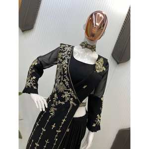 Hermoso Sari Bordado para Fiestas Nocturnas, Realza tu Estilo - Product Image 1