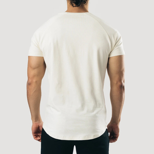 T-shirt pour homme en coton lourd 100% biologique, tricoté, de haute qualité, surdimensionné, avec logo personnalisé, durable, respirant, respectueux de l'environnement, Ringers - Product Image 4