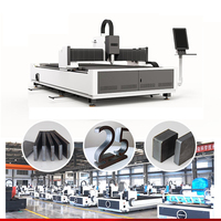 Machine de découpe laser de type portique puissante de 6 kW, haute performance, fonctionnement automatique, IA pour l'industrie lourde