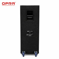OPRA OP-215 Altoparlante PA Professionale Doppio da 15 Pollici, Impedenza 4 Ohm, Gamma Completa, Sensibilità 100dB, Risposta in Frequenza 55Hz-20kHz, per Live