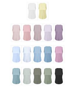 Vêtements de sport et de yoga personnalisés à la mode, débardeur sans manches pour femmes, haut de sport 100% coton tricoté à la main, décontracté, séchage rapide, respirant - Product Image 2