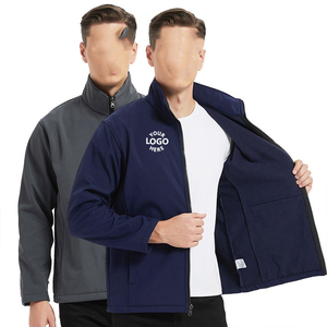 Blouson Bomber Homme Personnalisé Écologique à Capuche Col Montant Fermeture Éclair Coupe-Vent Décontracté Couleur Unie Logo Frontal Imprimé - Product Image 5