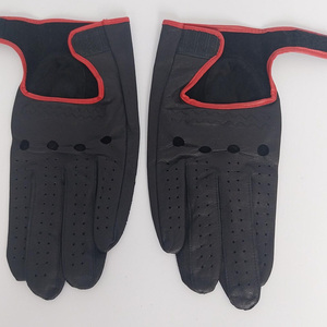 Breathable Leather Wholesale Supplier Premium <b>Men</b>’s <b>Driving</b> <b>Gloves</b> Manufacturer Custom Logo Auto Racing Leather <b>Gloves</b> - Product Image 4