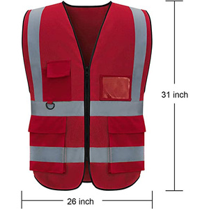 <b>Overall</b> Workwear High visibility safety jacket reflective workwear <b>waterproof</b> wind breathable durable protective uniform unisex - Product Image 6