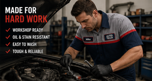 Chemise de travail personnalisée pour mécanicien |   Chemise de travail industrielle à manches courtes pour homme avec nom et logo |   Vêtements de travail pour atelier de réparation automobile |   OEM - Product Image 3