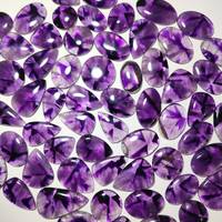 Lot en gros de cabochons d'améthyste étoilée violette naturelle |   Amethyste étoilée, pierre précieuse en vrac pour la fabrication de bijoux, pendentifs, bagues, boucles d'oreilles