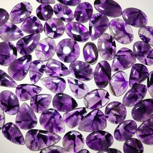 Natural Purple <b>Star</b> Amethyst Cabochon Wholesale Bulk Lot | <b>Star</b> Amethyst Loose Gemstone for Jewelry Making Pendant Ring Earrings - Product Image 2