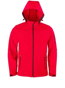 Vente en gros personnalisé hommes veste de plein air imperméable Pure coupe-vent veste de Softshell d'hiver unie respirante avec polaire - Product Image 2