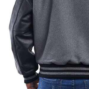 Veste universitaire vintage d'hiver sur mesure de haute qualité pour hommes, veste en laine OEM, veste varsity courte pour hommes - Product Image 6