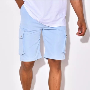 Men's Solid Color Hot Shorts Casual Cargo Shorts Mid Waist Elastic Drawstring Breathable Quick Dry Pockets Spandex/Cotton Canvas - Product Image 5