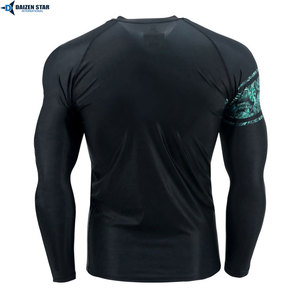 Custom Logo Men’s Rash Guard Compression Shirt UV Protection Quick Dry Long Sleeve Surf Swim Rashguard - Product Image 5
