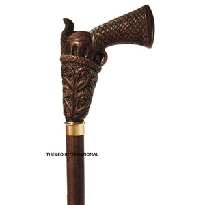 Bâton de marche vintage en bois noir, cadeau pour femme, accessoires de camping et de randonnée, bâton de marche en bois - Product Image 2