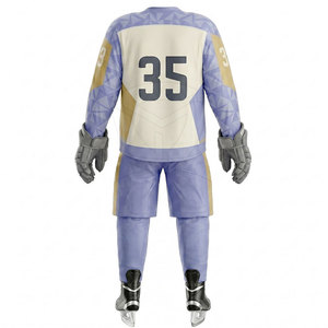 Conjunto de Uniforme de Hockey sobre Hielo para Exteriores, Material Transpirable y Duradero, Jersey y Pantalones, Ajuste Cómodo para Entrenamiento Deportivo y Uso en Equipo - Product Image 6