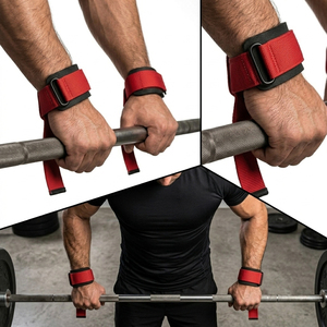 Sangles de soutien pour poignets de musculation, sangles de traction pour entraînement de force, équipement de fitness, sangles de powerlifting - Product Image 4