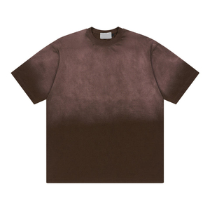 T-shirts en molleton personnalisés pour hommes, coupe ample et oversize, grammage lourd 300g, écologiques, unisexe, streetwear, effet délavé à l'acide, vierges, vente en gros - Product Image 6