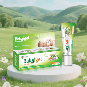 BAKAIGEL Gel Apaisant Herbal pour Enfants, Sûr, Doux, Naturel, Soulagement des Piqûres de Moustiques, Réduit les Démangeaisons et les Taches Brunes, Soin de la Peau de Bébé 15g, 3 Ans - Product Image 1