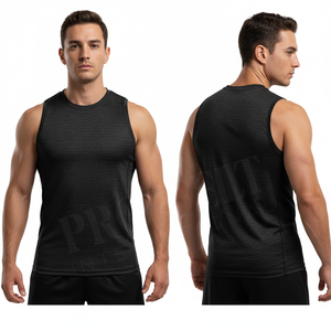 Débardeur de sport sans manches 100 % haute qualité pour la musculation, la gym et le fitness, idéal pour l'été, avec logo personnalisé, sous-vêtement athlétique - Product Image 3
