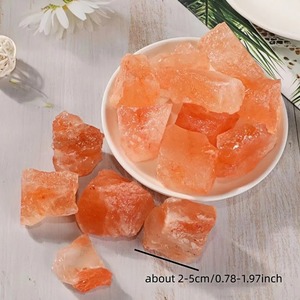 เกลือหิมาลัยสีส้มธรรมชาติ 1/3/5/8 ออนซ์ หินดิบ เกลือสีส้มธรรมชาติ ควอตซ์รูปทรงไม่สม่ำเสมอ หินเกลือสีส้มตกแต่งบ้าน ของขวัญ - Product Image 2