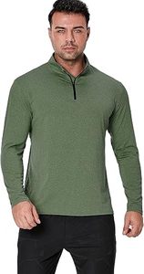 <b>Men</b> Sports Long Sleeve <b>Shirts</b> Half Zip up Sweatshirt Fitness Jogging Tops Breathable Training <b>Compression</b> Running T <b>Shirts</b> - Product Image 2