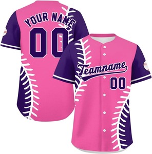 Camiseta de Béisbol Personalizada Sublimada, Lisa, para Hombre, Transpirable, de Poliéster, Uniforme, Bordado, Impresión, Camiseta de Softbol en Oferta - Product Image 3
