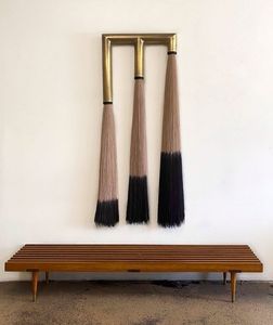 Guirnalda de Cuentas de Madera de Lujo, Decoración de Pared con Borlas, Adorno Colgante de Perlas de Madera Natural Hecho a Mano, Estilo Boho Chic, Decoración Moderna para el Hogar, Diwali - Product Image 1