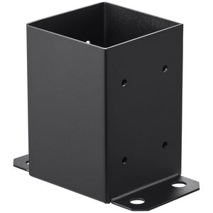 Staffe per Pali in Legno 4x4 Resistenti, Verniciate a Polvere Nero Opaco, 2 Pezzi, Dimensione Interna 3.6"x3.6", Base di Ancoraggio per Strutture in Acciaio - Product Image 4