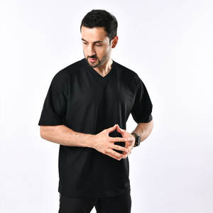 T-shirts surdimensionnés de haute qualité pour hommes, en coton lourd 100% de luxe, t-shirt surdimensionné uni - Product Image 5