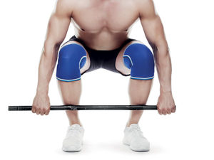 Soporte de compresión de neopreno de alta elasticidad de 7 mm para codo y rodilla, mangas de nailon para fitness, soporte para levantamiento de pesas y powerlifting - Product Image 6