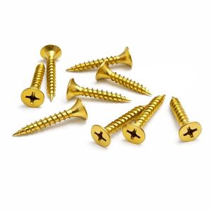 Tornillos Dorados para Paneles de Yeso para Montaje en Pared y Fijación de Madera - Product Image 1