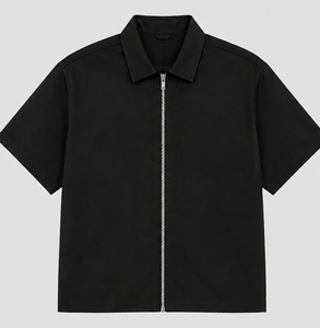 เสื้อเชิ้ตแขนสั้นผู้ชายแบบลำลอง ปกคอพับ เสื้อเชิ้ตฤดูร้อน - Product Image 1