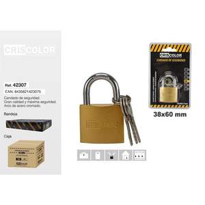 CANDADO con Cerradura de Llave 38X60MM, Categoría de Productos: Candados - Product Image 1