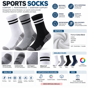Chaussettes de compression pour chevilles, pour hommes et femmes, en coton, cuivre et élasthanne, séchage rapide, évacuation de l'humidité, pour la course à pied - Product Image 4
